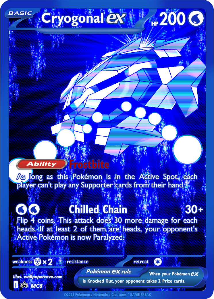 pokemon cryogonal card POKMON CARD GAME sv3 028/108 C