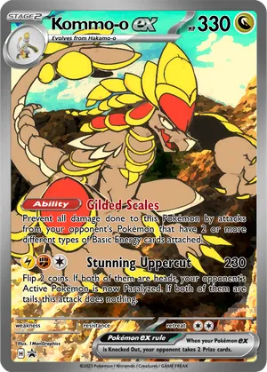 kommo o pokemon card Pokemon Sun & Moon Promo Ultra Rare Kommo-o GX SM71