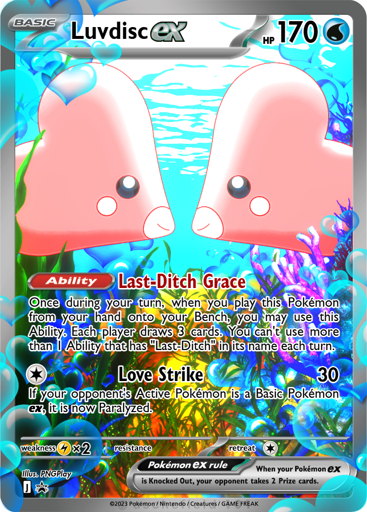 luvdisc pokemon card - (77) and put them into your hand Help finding a 4th luvdisc