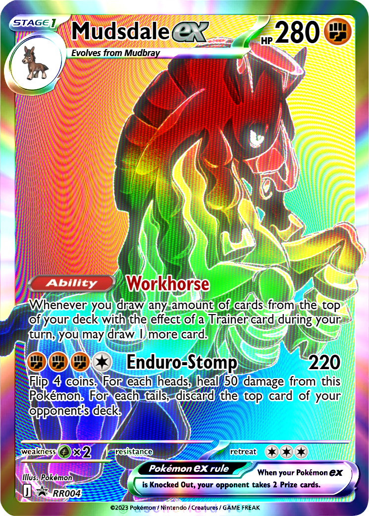 mudsdale pokemon card Mudsdale 108/182 NM / M - Destined Rivals Pokemon Card