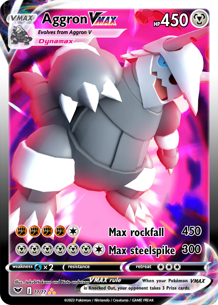 aggron pokemon card vmax 097/172  Pokybox 30 / 4 TCGplayer Tip Aggron VMAX (BRS) #097 |