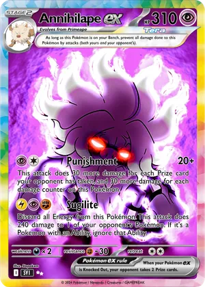 annihilape pokemon card POKMON GAME sv2P 040/071 RR ex RarityUncommon Hit Points140 HP Formnull Annihilape EX - Promo |
