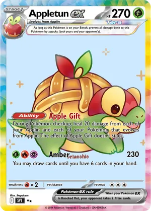 apple pokemon cards Applin SV012/SV122 Shiny Rare Card (Glossy Fats) + TitanCards Toploader Toys & Games Listed cards may have imperfections. Dipplin (Ruler of the Skies
