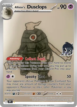 dusclops pokemon card TCG: Vivid Voltage Psychic Psychic Vintage Rare - Dusclops Power