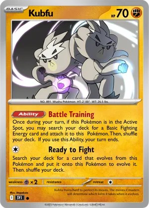 kubfu pokemon card value Kubfu Card