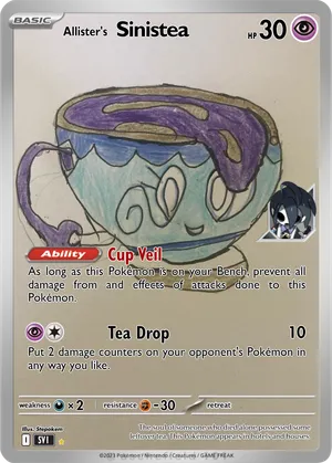 sinistea pokemon card Sinistea #035 Snow Hazard (SV2P) Japanese Pokemon Card