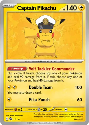 pokemon captain pikachu card (Horizons Full Art) (CN) PSA 10 Captain Pikachu 07