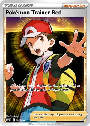 pokemon trainer red card what are some other cards I could look for featuring Red? Thank you in advance! : r/PokemonTCG