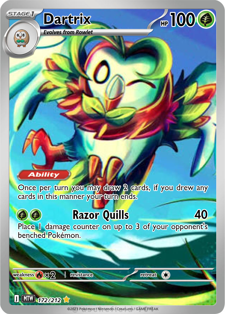pokemon dartrix card Pokemon Trading Card Game Hidden Fates Shiny Rare Dartrix SV3