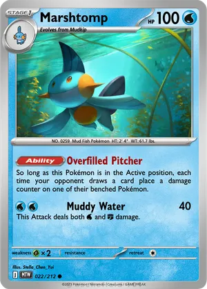 pokemon marshtomp card Swampert, Marshtomp, Mudkip 1 (Used) 565297250| magi -TCG Marketplace- Marshtomp Cards in Pokmon TCG