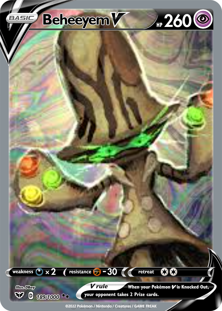 beheeyem pokemon card X & Y Promo Rare Holo BREAK BREAK XY135 Colorless Artist beheeyem pokemon card 16 Psychic
