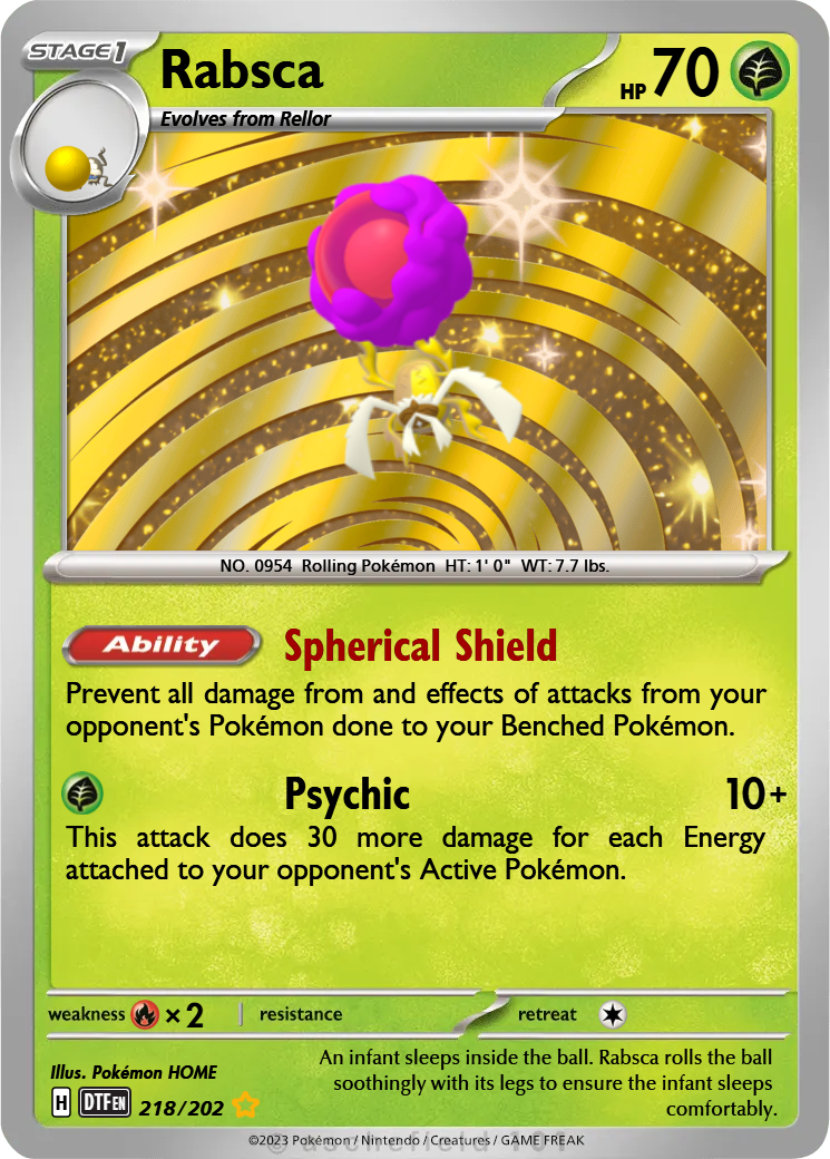 rabsca pokemon card 70 HPPokmon Rabsca ex Ultra Rare Destined