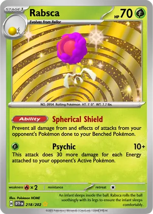 rabsca pokemon card 70 HPPokmon Rabsca ex Ultra Rare Destined
