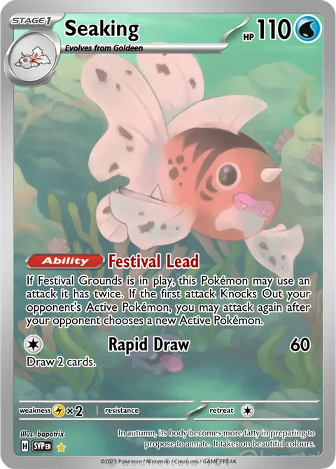 seaking pokemon card Platinum Supreme Victors Rare #43 during your opponents next turn Seaking | Pokemon Pure Red