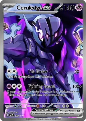ceruledge ex pokemon card Stellar Ceruledge ex - Pokemon Card 031/193 Mega Dream ex
