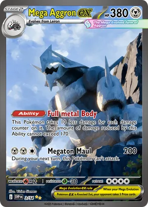 mega aggron pokemon card M Aggron EX 94/160