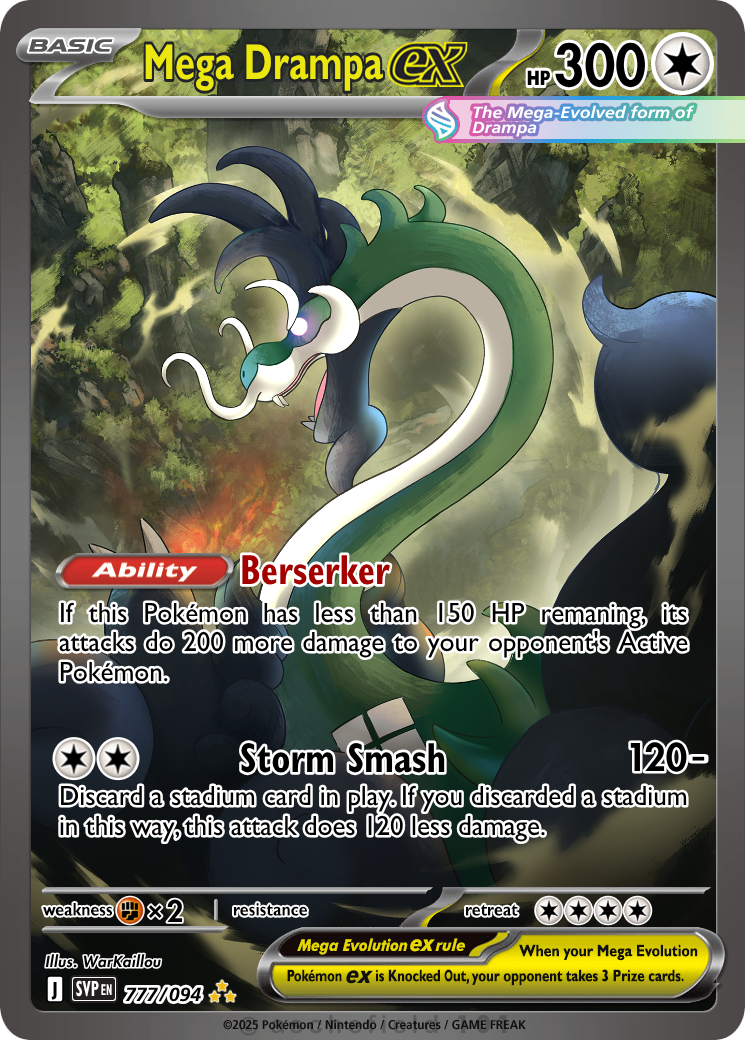 drampa basic pokemon card 149/202 | Rare Reverse Holo | Sword & Shield (Base Set) Dragon / 120 / Basic Attack 1 Drampa 2024 Pokemon Temporal Forces
