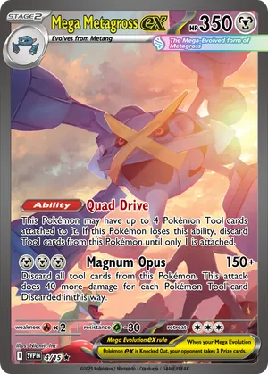 mega metagross pokemon card - Mega-Metagross-EX (XY35) - XY Black Star Promos Colorless Rules Mega Evolution rule Metagross 2017 Pokemon Sun and