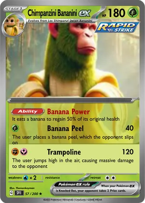 banana pokemon card BANANA CAT Pokemon Card to @sookibeann #sadcat #happycat #bananacat