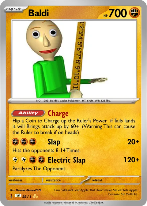 baldi pokemon card TheodoreNoisey7878