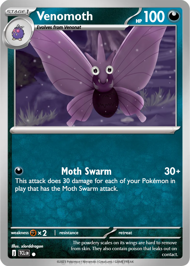 venomoth pokemon card - Pokémon 151 - If you played Janine from your hand during this turn Venomoth (13) - Jungle (JU)