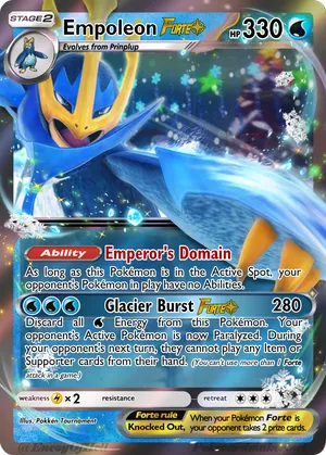 empoleon pokemon card Platinum Rare #26 the trusted official grading guarantees its condition Empoleon - Tropical5th
