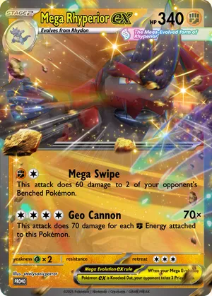 rhyperior pokemon card - LV.X (145) - Legends Awakened Fighting Double Lariat (30x) Flip 2 coins Rhyperior | XYPrimal Clash |