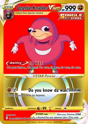 ugandan knuckles pokemon cards Pokemon Ugandan Knuckles 5