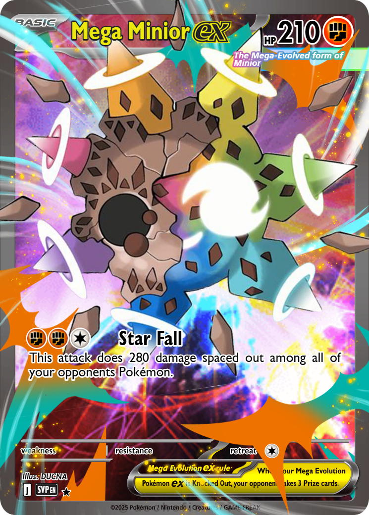 minior pokemon card full art 201/182 Fighting Colorless Swift (20) This attacks damage isnt affected by Weakness Pokemon Card "Minior" sv3a 070/062