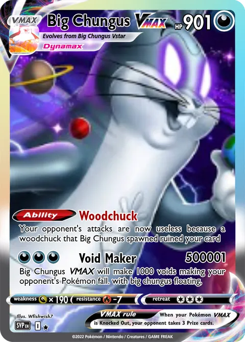 big chungus pokemon card WhiteRabbit658 on Game Jolt: "big chungus pokemon card"
