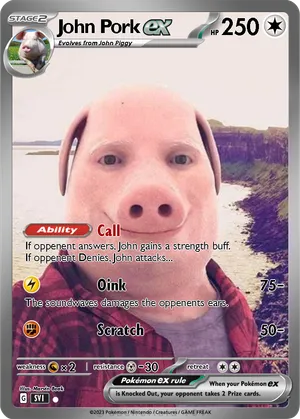piggy pokemon card Wiggy 4 207/197 Lechonk Hunt: Discovering Piggy Pokmon