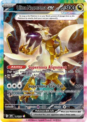 pokemon ultra necrozma gold card Ultra Necrozma GX - 127/131 - Full Art Ultra Rare - Pokemon Singles SM6 Forbidden Light
