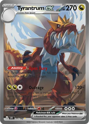 tyrantrum ex pokemon card Pokemon - Tyrantrum EX (XY70) - XY Black Star Promos