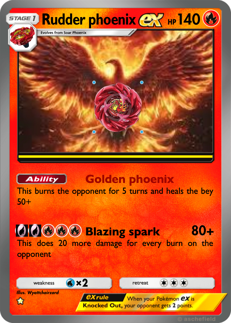 pokemon cards phoenix Rudder phoenix