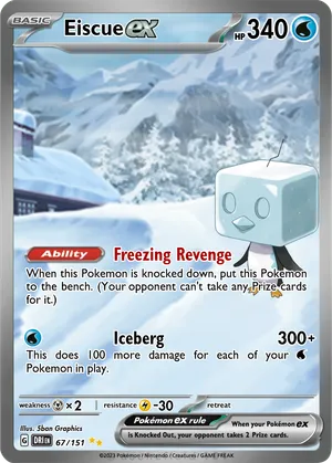 eiscue v pokemon card Eiscue V 055/192 Rebel Clash NM Ultra Rare Pokemon Card