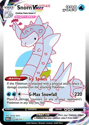 snom pokemon card Custom Painted The item may be similar but not exactly the same as the image (e.g Pokemon Snom 43