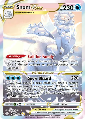 snom pokemon card POKMON CARD GAME S8 028/100 C