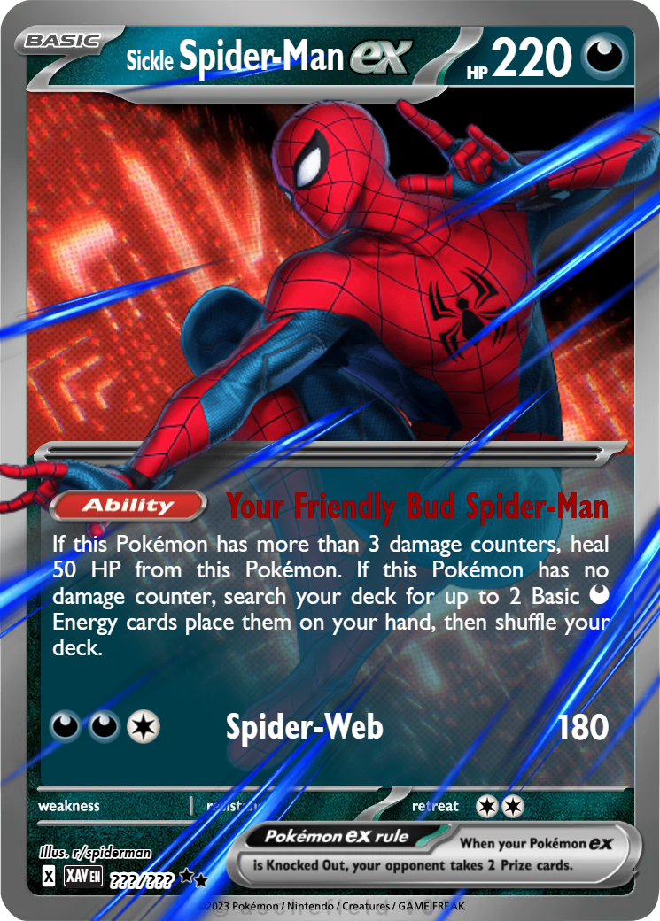 spider man pokemon card Custom cards