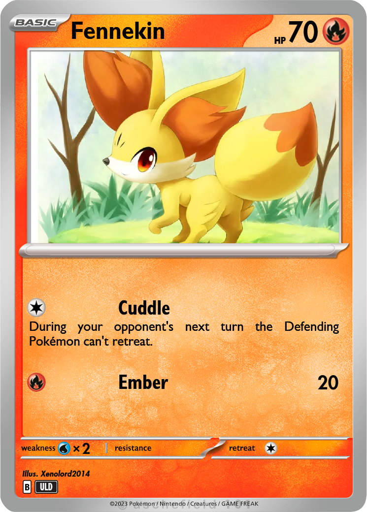 basic fennekin pokemon card 080 - Center Stamped - Sealed Promo and put it into your hand Fennekin - Grade 9 -