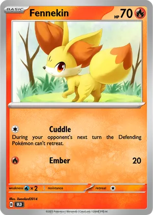 basic fennekin pokemon card 080 - Center Stamped - Sealed Promo and put it into your hand Fennekin - Grade 9 -