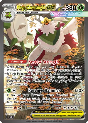 pokemon card chesnaught ex 2014 Pokemon Chesnaught EX promo #XY18
