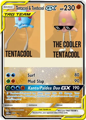 toedscool pokemon card Toedscool HP 60 Smash Kick Attack Rarity Yellow Pokmon Card