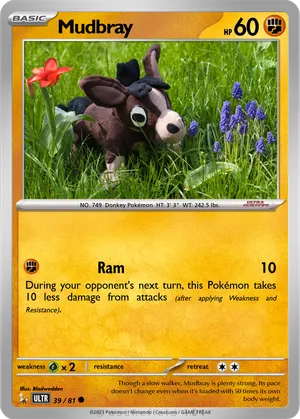 mudbray pokemon card Mudbray Lot - Pokmon TCG - Nintendo 2017 &