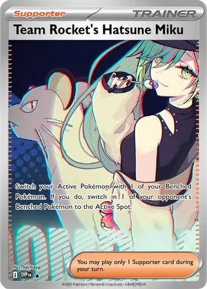 hatsune miku pokemon card Pokmon feat. VOLTAGE Live! Postcard Set C (14 postcards) Lunex Co Flying Whenever you cast an instant or sorcery spell that targets a creature you control I Modeled Miku as a