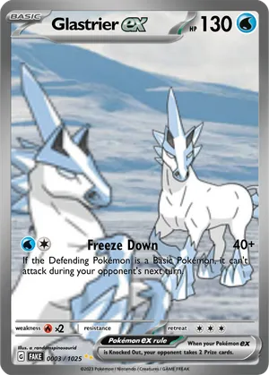 glastrier pokemon card Pokemon TCG Glastrier (Energy Symbol Pattern) - Ascended Heroes - Reverse Holofoil