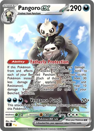 pokemon pangoro card Evolves from Pancham Type Pangoro | Crown Zenith |
