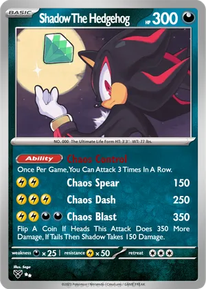shadow the hedgehog pokemon card Shadow the Hedgehog (Sonic the Hedgehog) | Secret Lair Drop
