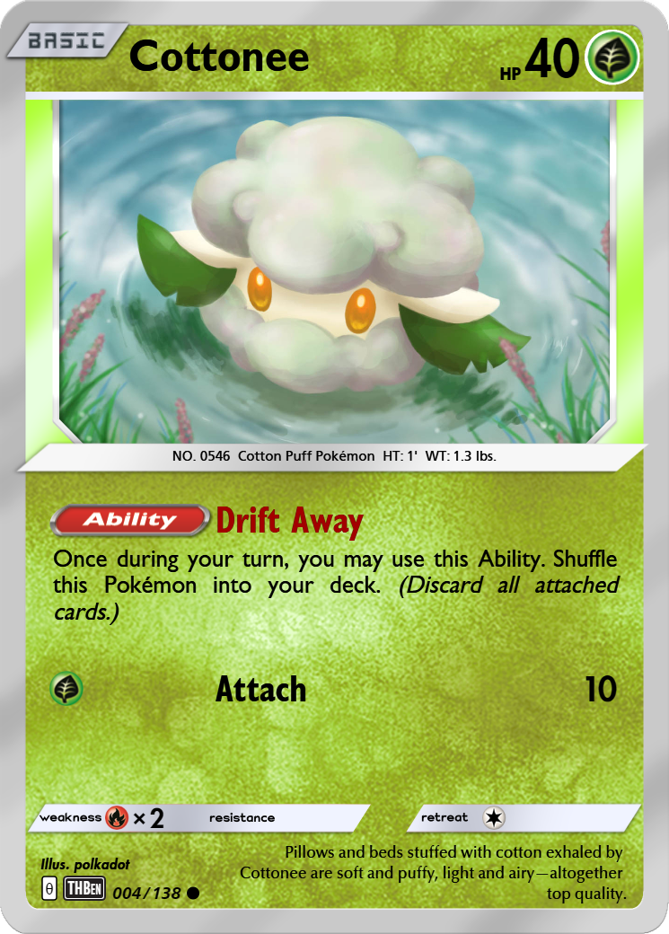 cottonee pokemon card - (70/124) - XY Fates Collide Common Retreat cost 005/202 Cottonee | Common Reverse