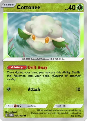 cottonee pokemon card - (70/124) - XY Fates Collide Common Retreat cost 005/202 Cottonee | Common Reverse