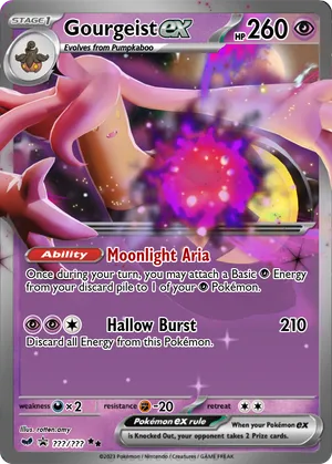 pokemon card gourgeist 3D Pokmon Card - Gourgeist